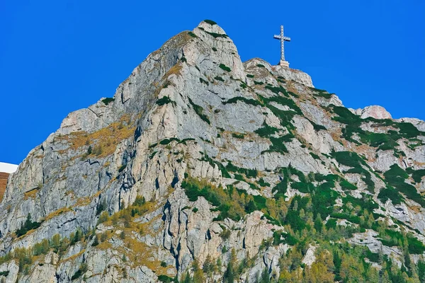 Caraiman Peak Heroes Cross Bucegi Mountain — Stock Photo, Image