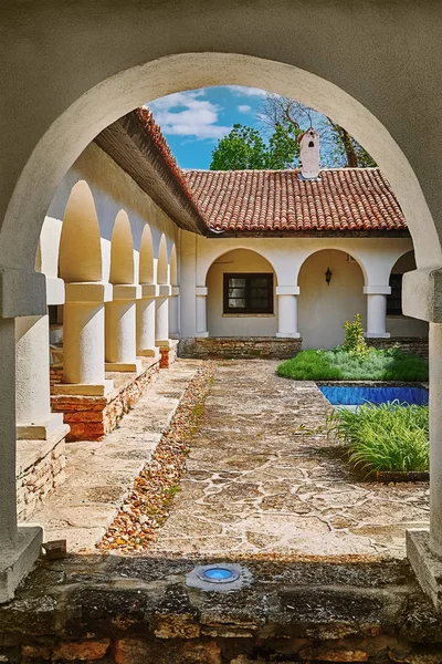 Courtyard Monastery Bulgaria — Stock Photo, Image