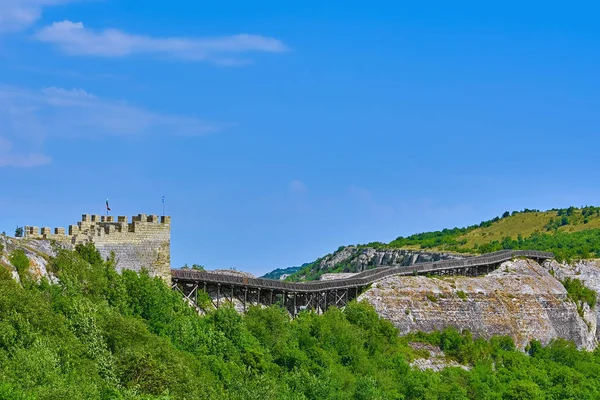 Wooden Bridge Ovech Fortress Provadia Bulgaria — Stock Photo, Image