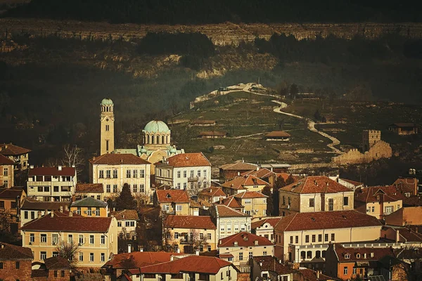 Vista Panorâmica Parte Veliko Tarnovo Bulgária — Fotografia de Stock