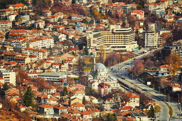 Панорамный Вид Шумен Сверху Болгария — стоковое фото