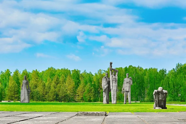 Salaspils Lotyšsko Května 2018 Pomníky Místě Bývalého Salaspils Koncentračního Tábora — Stock fotografie