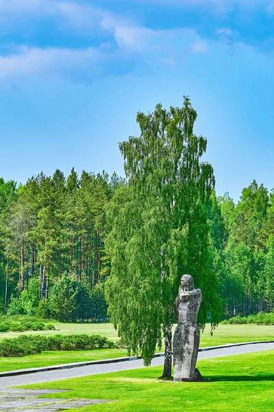 Salaspils Λετονία Μαΐου 2018 Μνημείο Ταπεινωμένος Στη Θέση Του Στρατοπέδου — Φωτογραφία Αρχείου