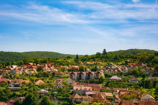 Vy över den staden Sighisoara — Stockfoto