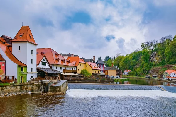 Huizen van Cesky Krumlov — Stockfoto