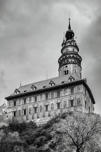 Pohled na hrad Český Krumlov — Stock fotografie