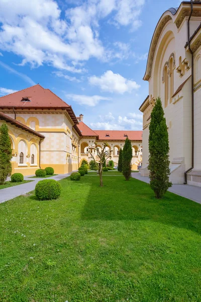 Inre Borggården Kröningsdomkyrkan Alba Carolina Citadel Alba Iulia Rumänien — Stockfoto