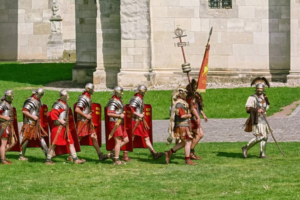 Alba Iulia Romania May 2019 Roman Legionnaires Legio Xiii Gemina — Stock Photo, Image