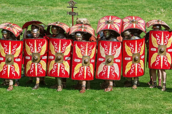 Alba Iulia Romênia Maio 2019 Legionários Romanos Legio Xiii Gemina — Fotografia de Stock