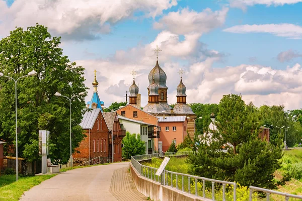 Православна Церква Святого Духа Єкабпілі Латвія — стокове фото