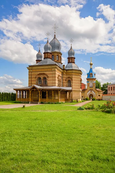 Igreja Ortodoxa Espírito Santo Mosteiro Dos Homens Espírito Santo Jekabpils — Fotografia de Stock