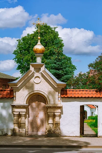 Entrada Monasterio Del Espíritu Santo Para Hombres Jekabpils Letonia —  Fotos de Stock