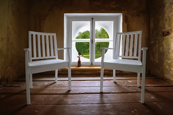 Kamer Het Oude Verlaten Paleis — Stockfoto