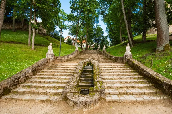 Stairway Castle Park Cesis Latvia — Stock Photo, Image