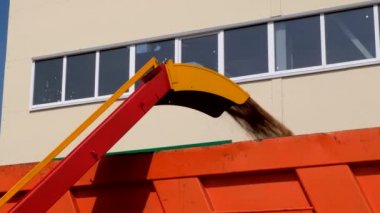 Boru çalışma tahıl süpürge makinesi yükleyici makine