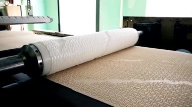 Tuzlu kraker çerezleri otomatik üretim hattı. Konveyör bant çerezleri