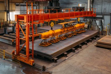 Vakumlu taşıma kavrayıcı ile havai vinç