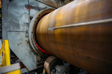 Polimer kaplama için fırında boru kalsining 