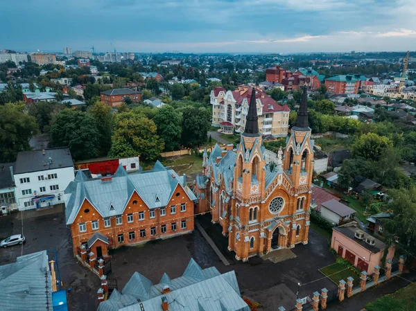 Tambov Kutsal Haç Yüceltme Roma Katolik Kilisesi, Rusya, havadan görünümü