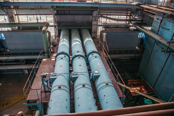 Tubos para turbina de vapor en central nuclear — Foto de Stock