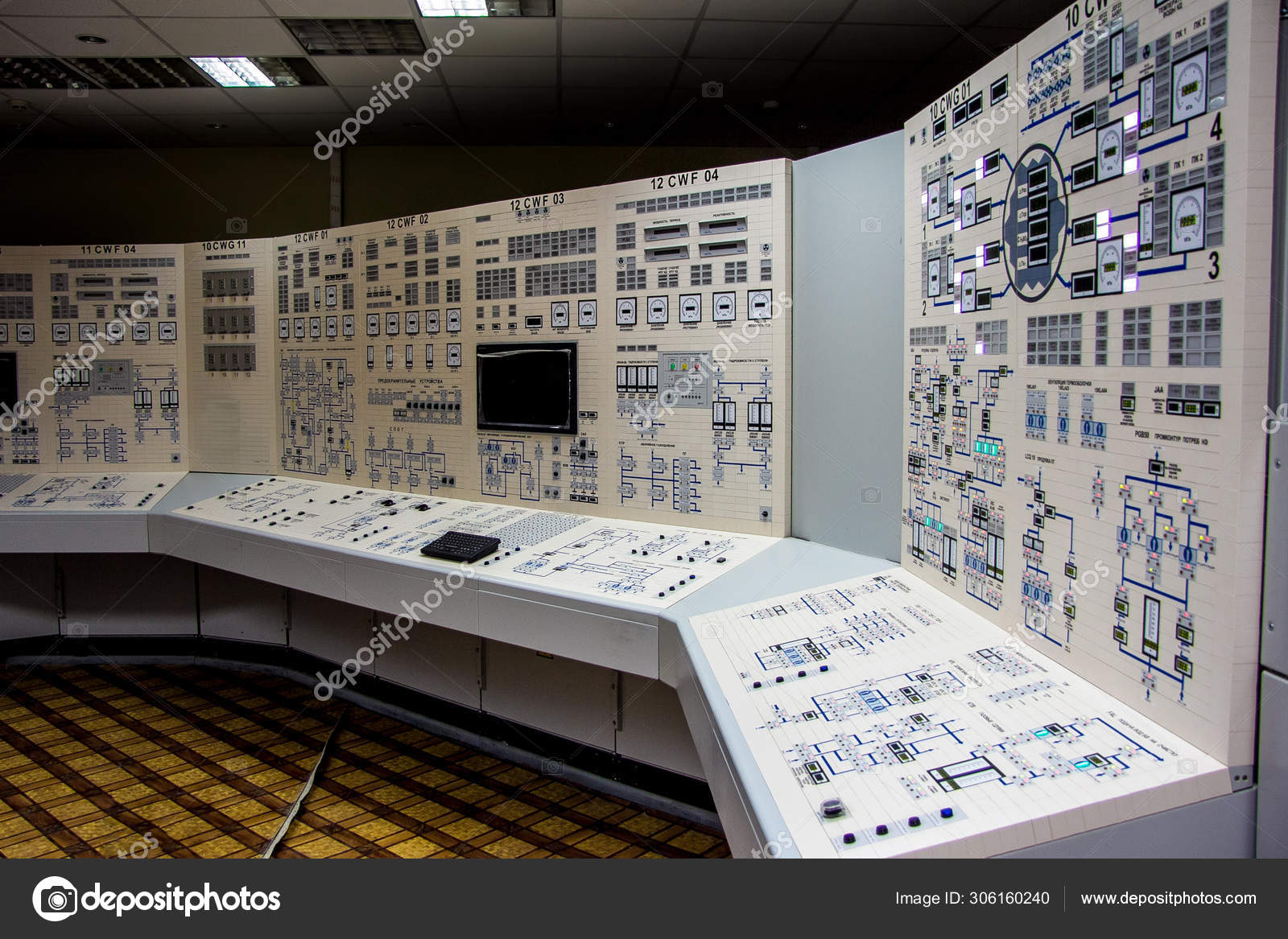 control panel nuclear power Photo by ©mulderphoto 306160240