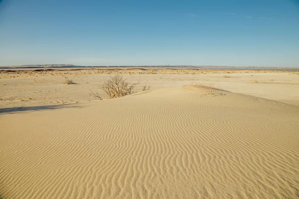 Natürliche Wüstenlandschaft, Sanddünen — Stockfoto
