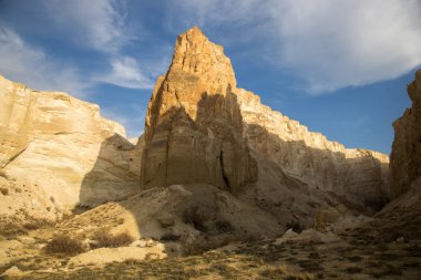 Kanyon boszhira Mountain Sierra Ustyurt platosunda, Kazaksta