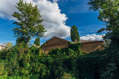 Voronej'de terk edilmiş terk edilmiş harap ev