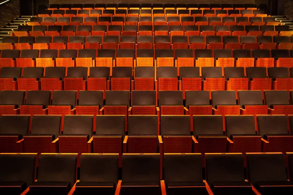 Empty auditorium, rows of chairs — Stock Photo, Image