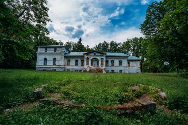 Turmasovo köyünde eski terk edilmiş konak, Tambov bölgesi