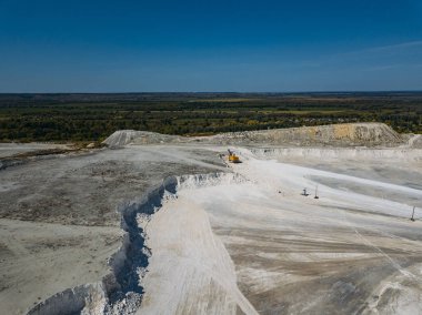 Açık tebeşirli ocak, drone havadan görünümü