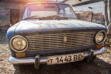 Voronej, Rusya - Circa 2017: Klasik sovyet vintage araba Lada V