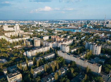 Yaz gününde Voronej şehir, drone havadan görünümü