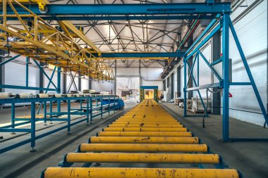 Yalıtım sandviç paneli üretim hattı. Ma 'nın paten taşıyıcısı