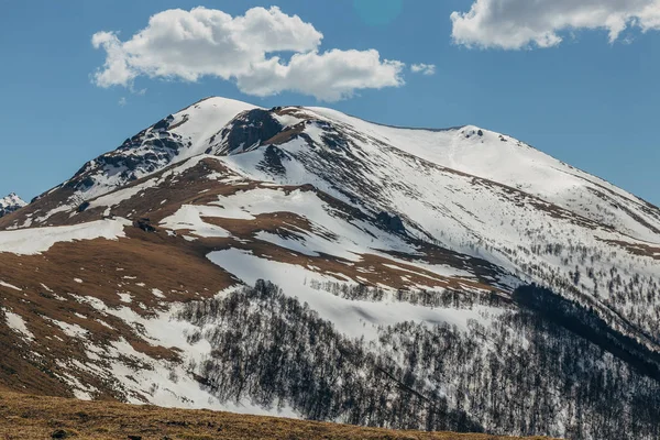 Mountain snowy peak, Arkhyz, Caucasian mountains, Russia — Stock Photo, Image