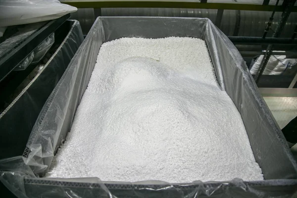 White powder thermoplastic polymer — Stock Photo, Image