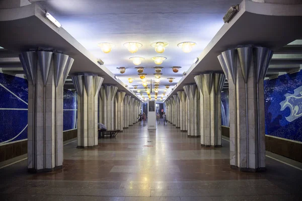 Samara, Rusko - 6. srpna 2016: Interiér stanice metra G — Stock fotografie