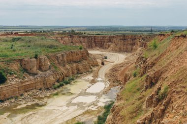 Bir taş ocağı kireçtaşı madencilik 