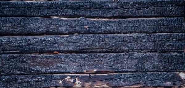 Μαύρο μμένα ξύλινα τοίχων — Φωτογραφία Αρχείου