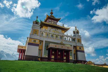 Budist tapınağı Altın Abode Buda Shakyamuni Elista, Rep