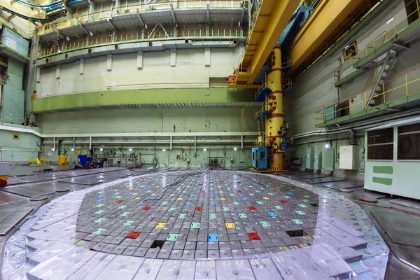 Central Nuclear Sala Central Del Reactor Nuclear Tapa Del Reactor — Foto de Stock