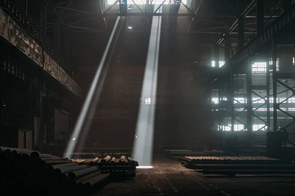 Balken Alten Industriegebäuden Oder Lagerhallen — Stockfoto