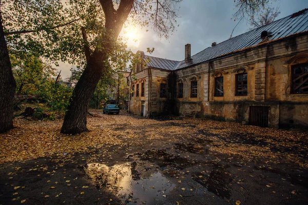 Ancien Manoir Hanté Abandonné Ancienne Maison Mercenaire Gardenin Voronej — Photo