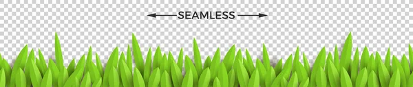 Green Paper Grass Checkered Background Horizontal Seamless Design Vector Illustration — Stock Vector