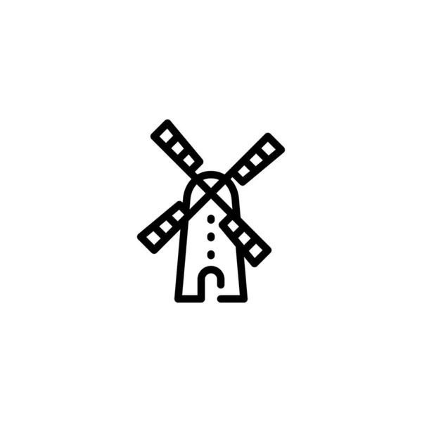 Vector Farm Wind Mill Icon