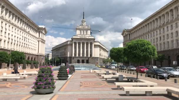 Sofia Bułgaria Maja 2018 Zgromadzenie Narodowe Dawnego Domu Partii Komunistycznej — Wideo stockowe