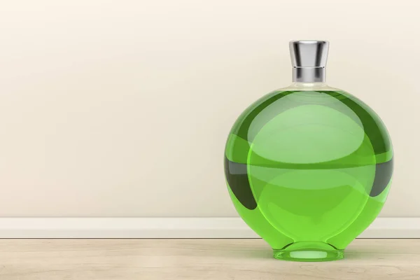 Grön Likör Flaska Köket Illustration — Stockfoto