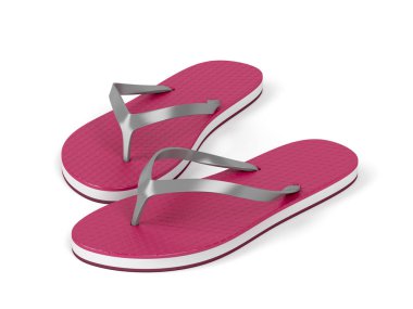 beyaz zemin üzerine floplar flip