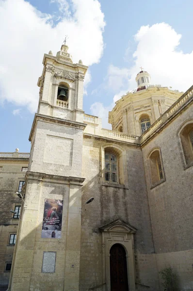 Rabat Malte Septembre 2017 Clocher Église Saint Paul Des Principaux — Photo