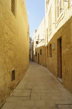 Dar sokakta boş: Mdina, Malta